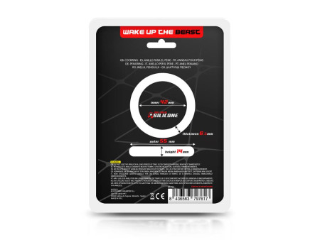 Anillo para el Pene Silicona Solida 42 cm Negro