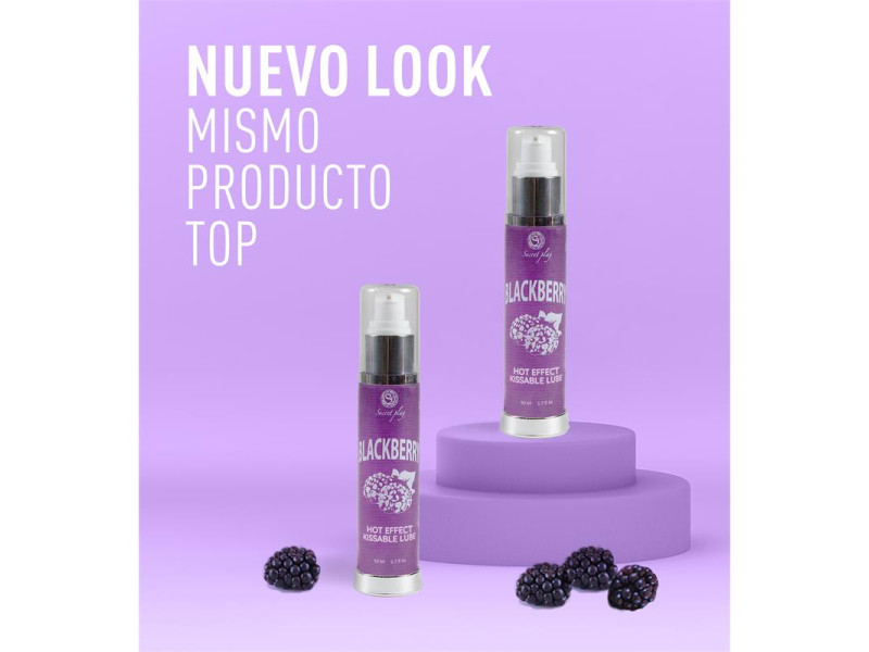 Secret Play Lubricante Efecto Calor Mora 50 ml