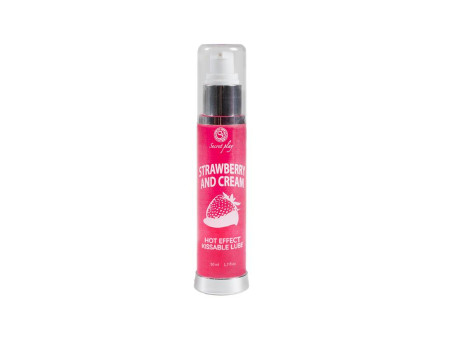 Lubricante Efecto Calor Fresas con Nata 50 ml