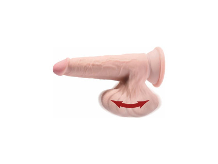 Dildo Triple Densidad Testiculos Oscilantes 8