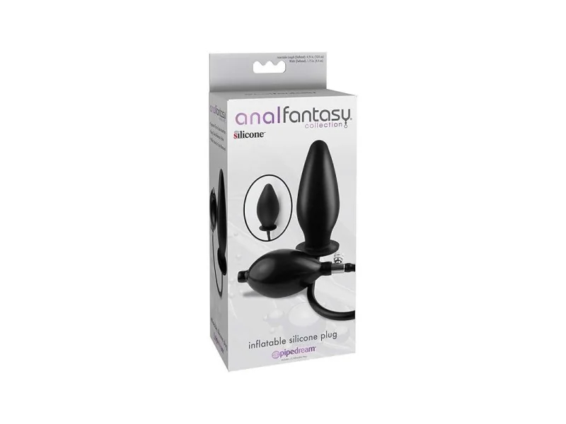 Plug Anal Inflable Color Negro