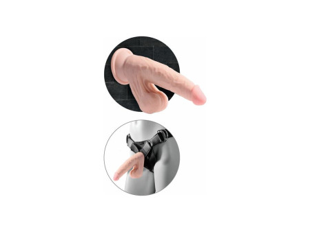 Dildo Triple Densidad Testiculos Oscilantes 8
