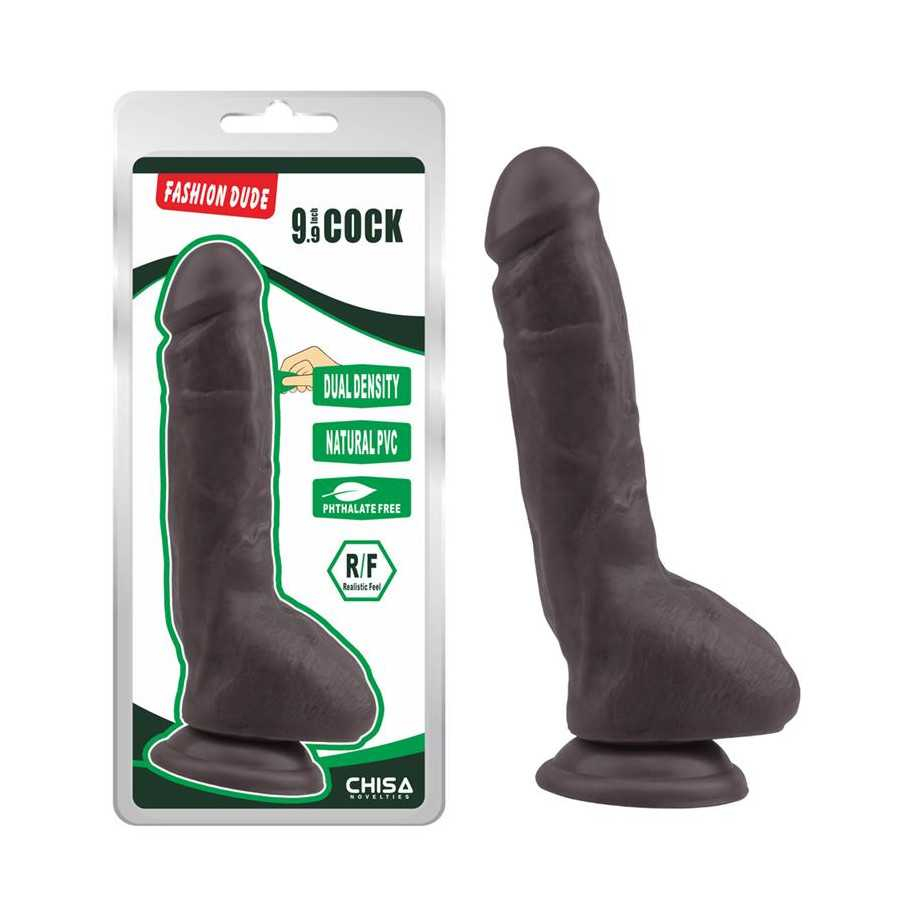 Fashion Dude Dildo Dual Density 23 cm x 43 cm Marron