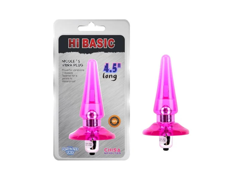 Plug Anal con Vibracion Nicoles 25 x 32 cm Rosa