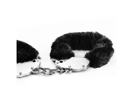 Esposas Metalicas con Pelo Negro
