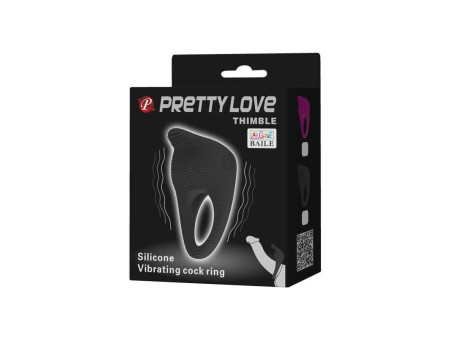 Anillo Vibrador Thimble Negro