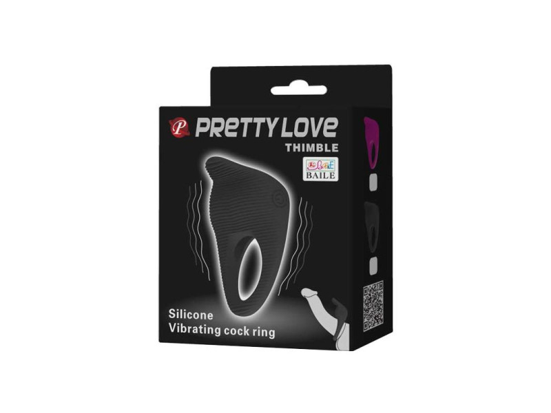 Anillo Vibrador Thimble Negro