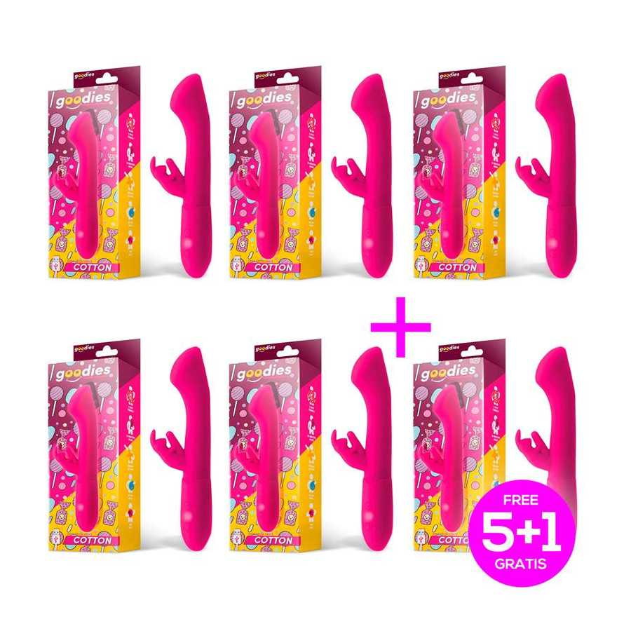 Pack 51 Cotton Vibrador Punto G y Conejito USB Silicona