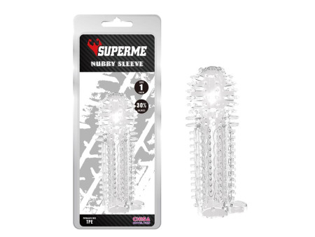 Funda para el Pene Nubby Transparente Funda para el Pene Nubby Transparente