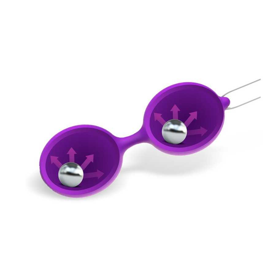 Misha Bola de Kegel Doble Silicona Purpura