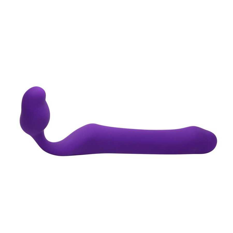 Queens L Dildo Strap On sin Tirantes Silicona Purpura Oscuro