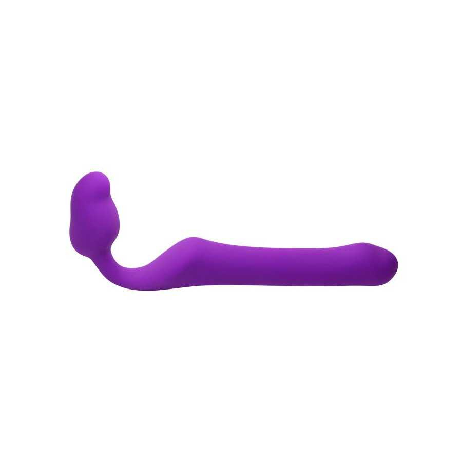 Queens M Dildo Strap On sin Tirantes Talla M Silicona Purpura