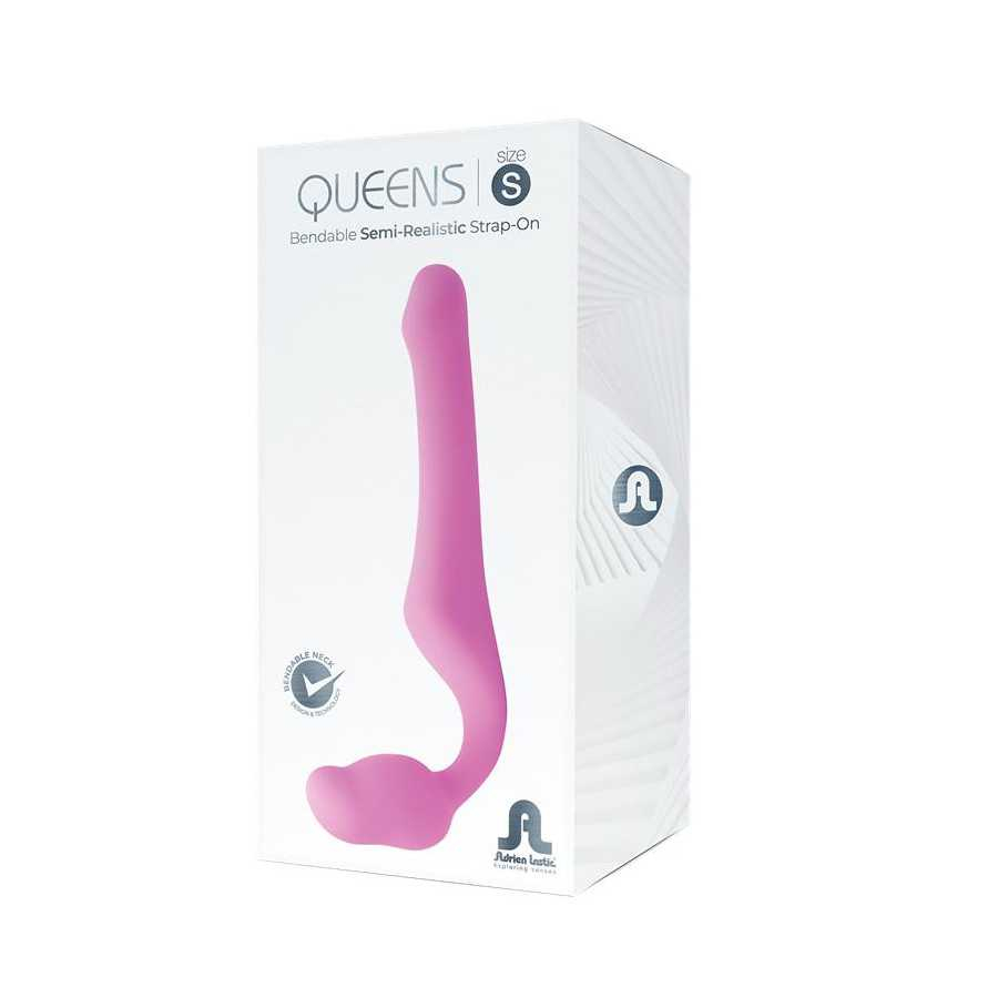 Queens S Dildo Strap On sin Tirantes Talla S Silicona Rosa