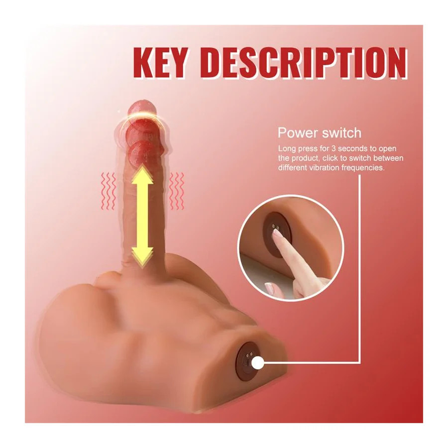 Peel Masturbador con Dildo y Ano Ass con Vibracion y Thrusting