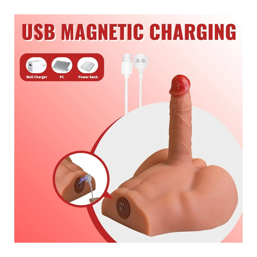 Peel Masturbador con Dildo y Ano Ass con Vibracion y Thrusting