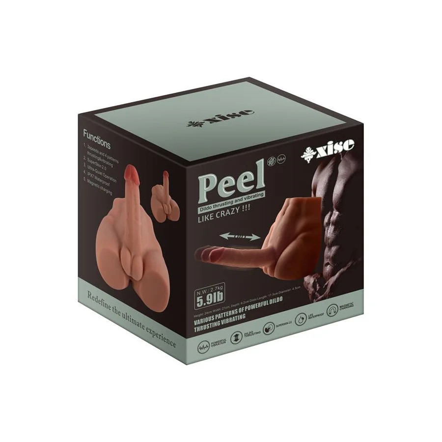 Peel Masturbador con Dildo y Ano Ass con Vibracion y Thrusting