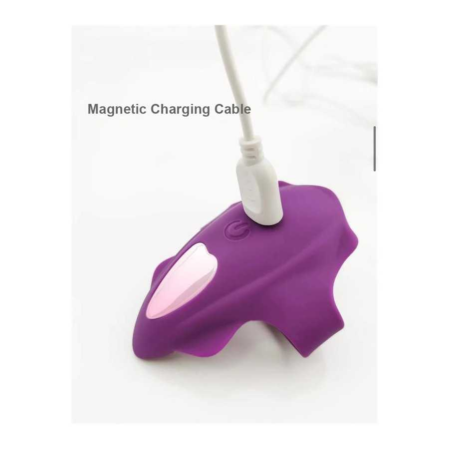 No Seventeen Estimulador de Braguita Control Remoto USB Magnetico Purpura