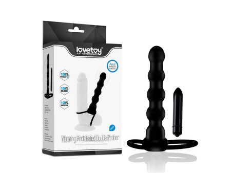 Plug Anal Double Prober con Vibracion Negro
