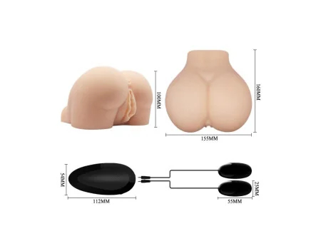 Masturbador Doble Vagina y Ano con Vibracion Masturbador Doble Vagina y Ano con Vibracion