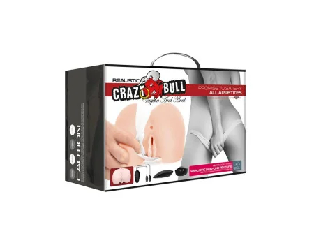 Masturbador Doble Vagina y Ano con Vibracion Masturbador Doble Vagina y Ano con Vibracion