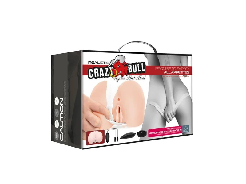 Masturbador Doble Vagina y Ano con Vibracion
