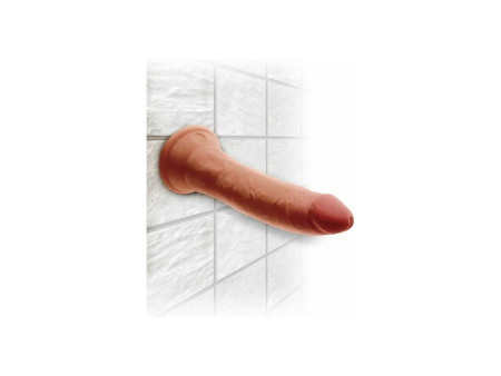 Dildo Triple Densidad 7 Caramelo