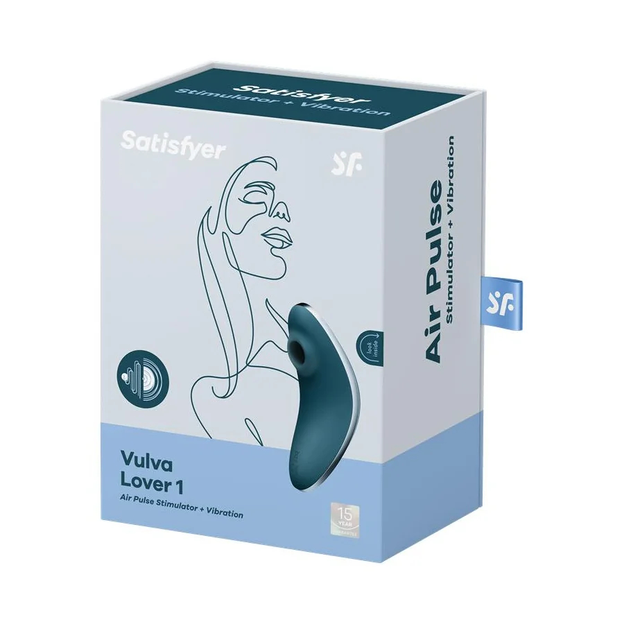 Succionador de Clitoris y Vibracion Vulva Lover 1 Azul