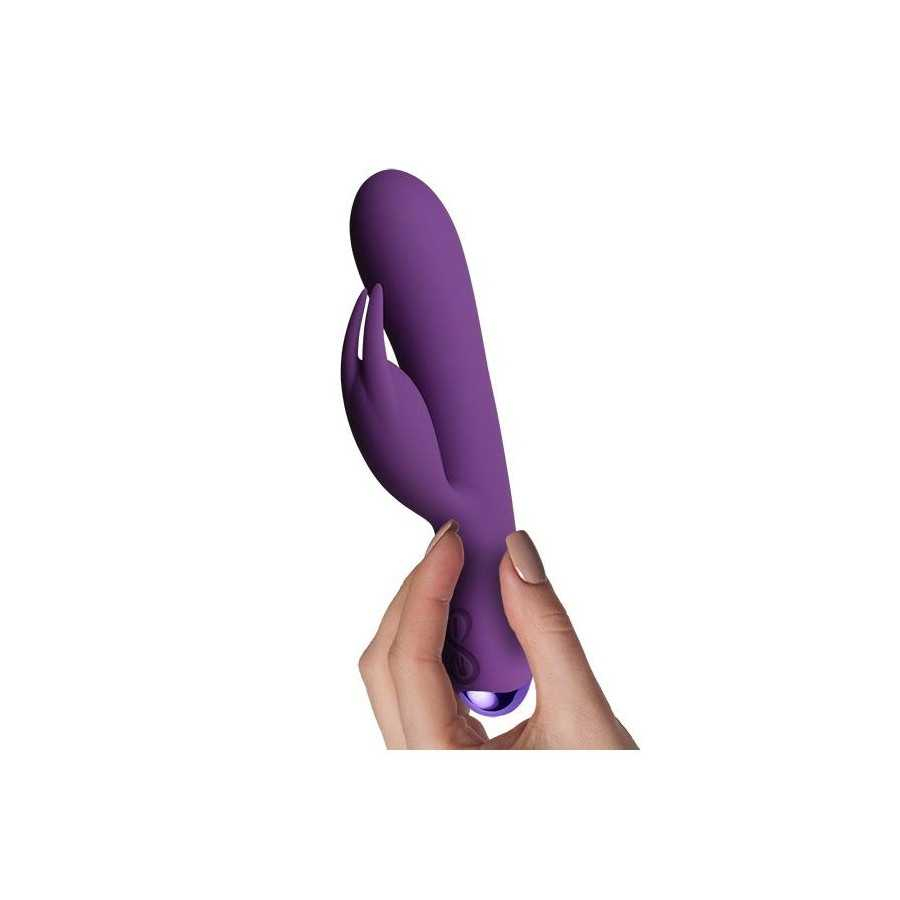 Flutter Rabbit Vibrador con Conejito 2 Motores Purpura