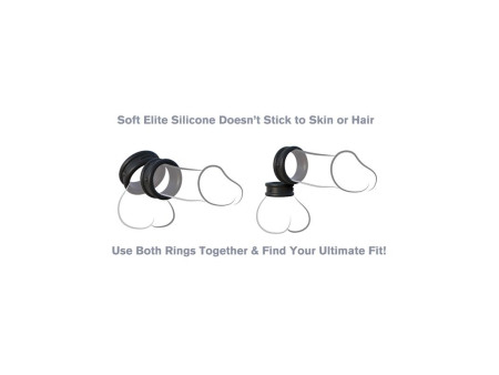 Set 2 Anillos para el Pene Negro