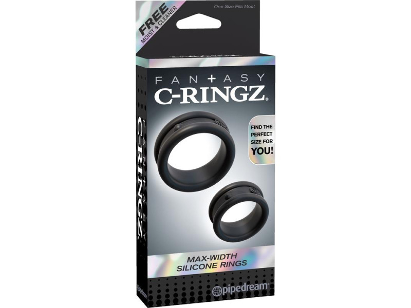 Set 2 Anillos para el Pene Negro