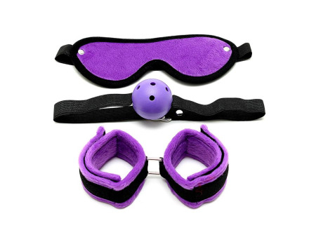 Set de Bondage 3 Piezas Purpura