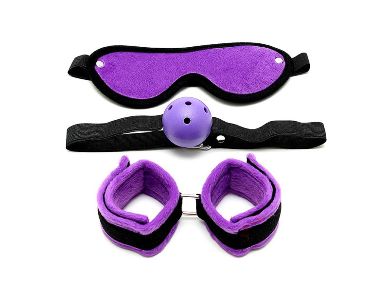 Set de Bondage 3 Piezas Purpura