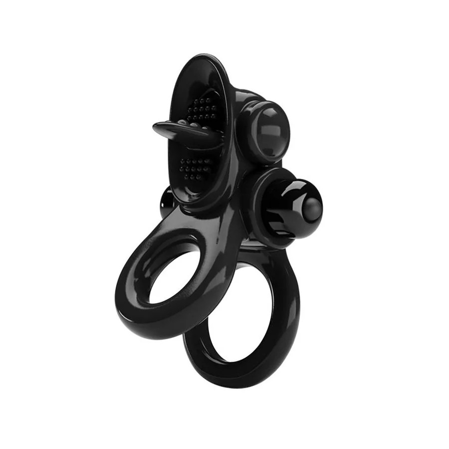Passionate Anillo Doble para el Pene con Vibracion