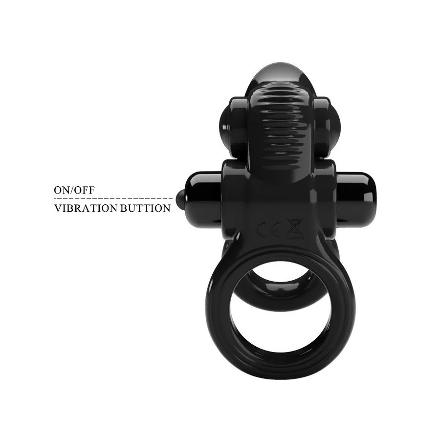 Passionate Anillo Doble para el Pene con Vibracion