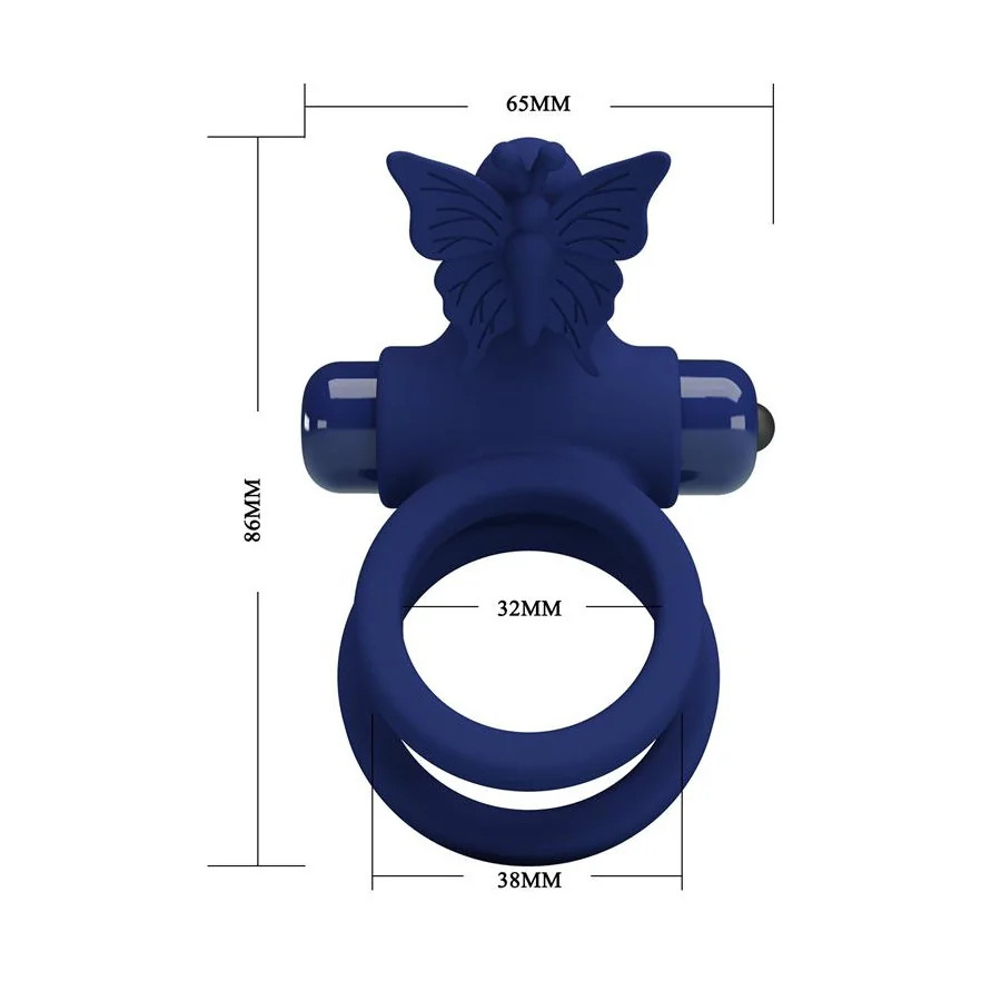Anillo Doble para el Pene con Vibracion