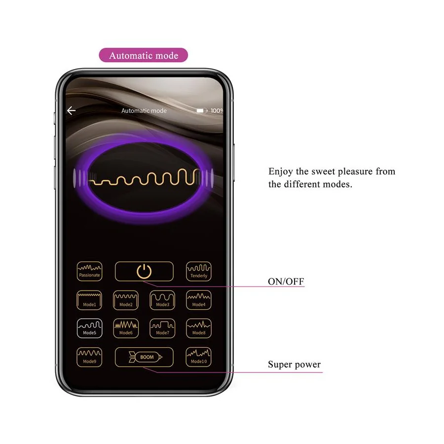 Aari Juguete para Parejas con Vibracion y Golpeteo y APP