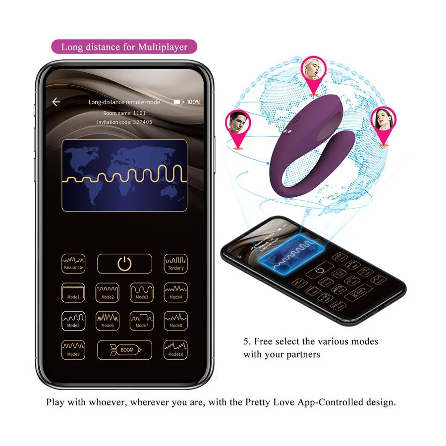 Aari Juguete para Parejas con Vibracion y Golpeteo y APP