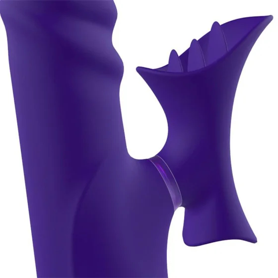 No Fourteen Vibrador Funcion Telescopica Ondulante y Lengua Alta Frecuencia Silicona Liquida USB