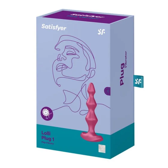 Plug Anal con Vibracion Lolli Plug 1 Berry