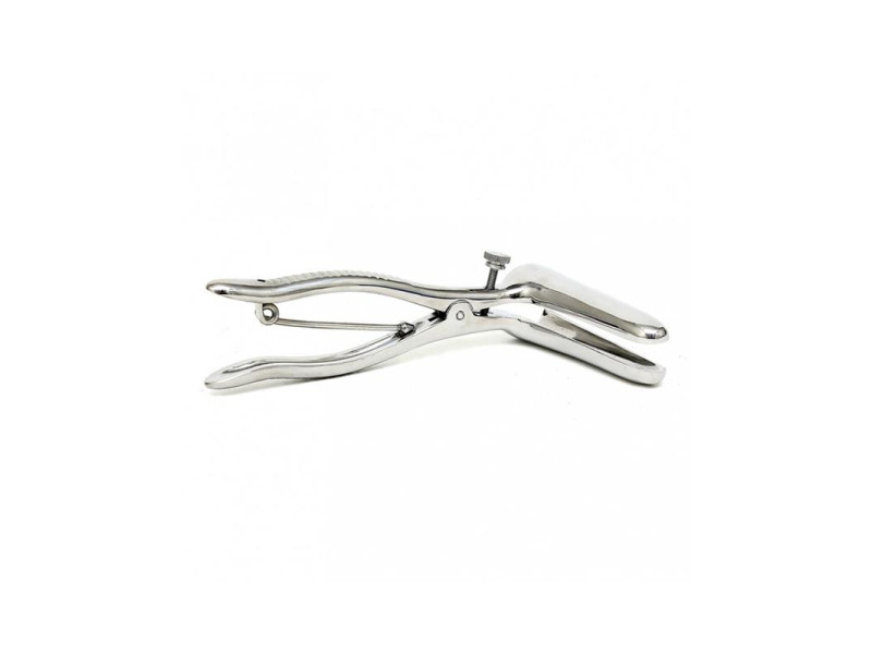 Especulo Anal con 2 Cucharas Cromo Plateado