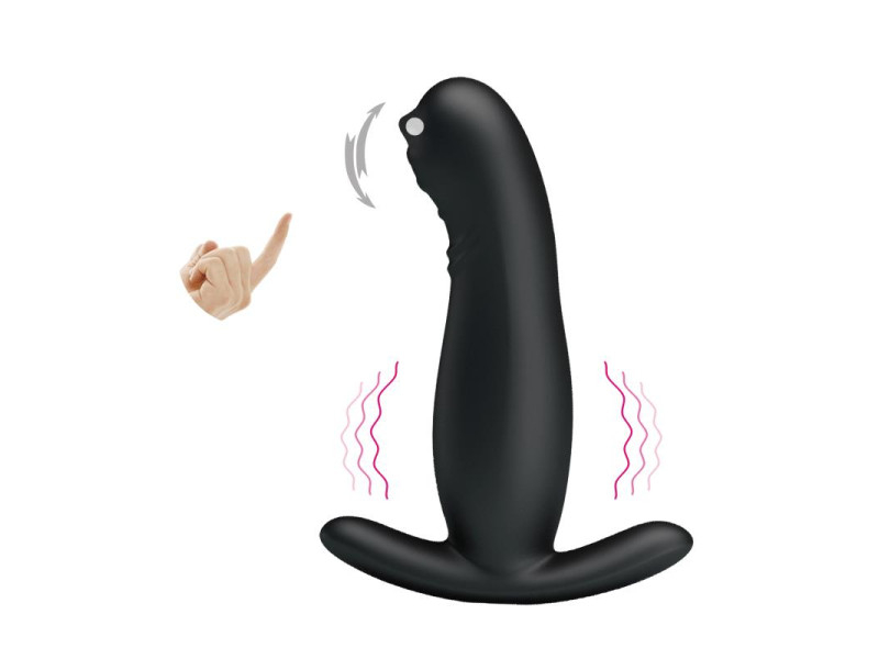 Masajeador Prostatico con Vibracion y Cosquilleo