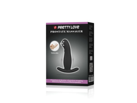 Masajeador Prostatico con Vibracion y Cosquilleo Masajeador Prostatico con Vibracion y Cosquilleo