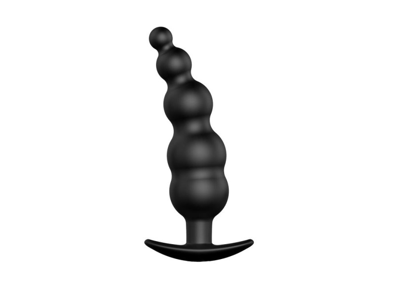 Plug Anal Burbujas Silicona Negro Plug Anal Burbujas Silicona Negro