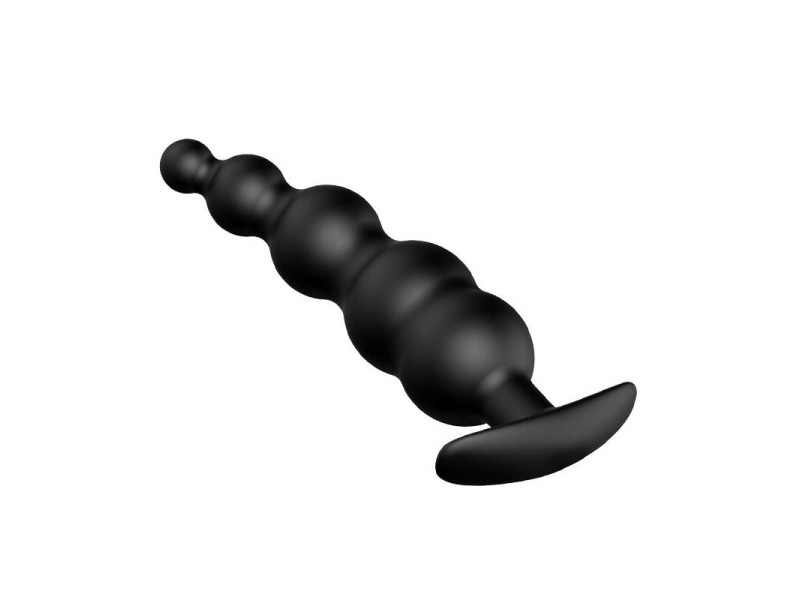 Plug Anal Burbujas Silicona Negro