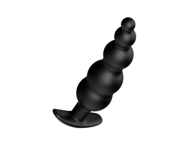 Plug Anal Burbujas Silicona Negro