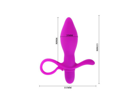 Plug Anal con Vibracion Taylor Color Purpura
