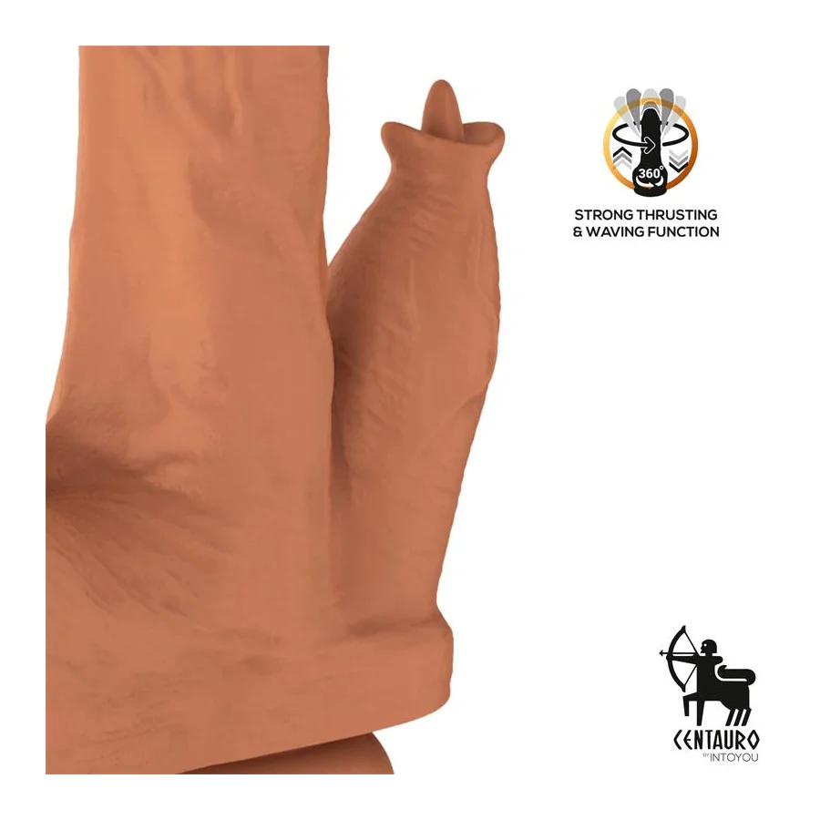 Quintus Dildo con Vibracion Thrusting y Waving 360º 9 23 cm