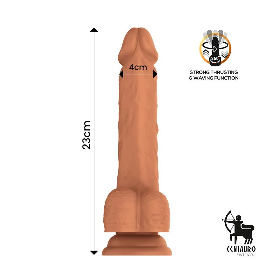 Quintus Dildo con Vibracion Thrusting y Waving 360º 9 23 cm