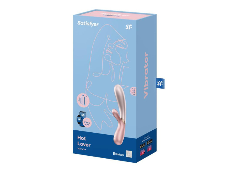 Hot Lover Vibrador con Efecto Calor con APP Duo Rosa