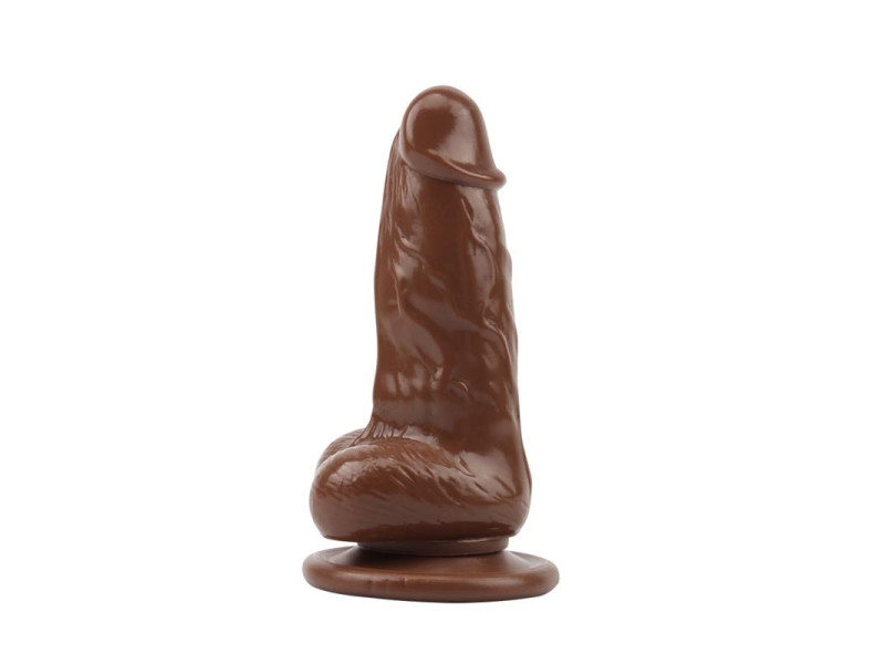 Dildo Jumbo Jack 6 con Vibracion marron